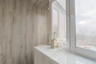 Отделка ламинатом лоджии Сапожок с утеплением